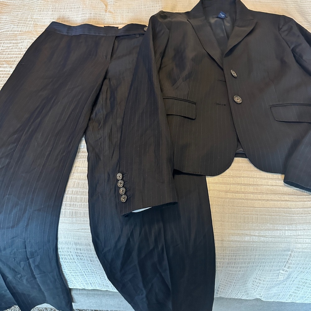 J. Crew Navy Pinstripe Suit